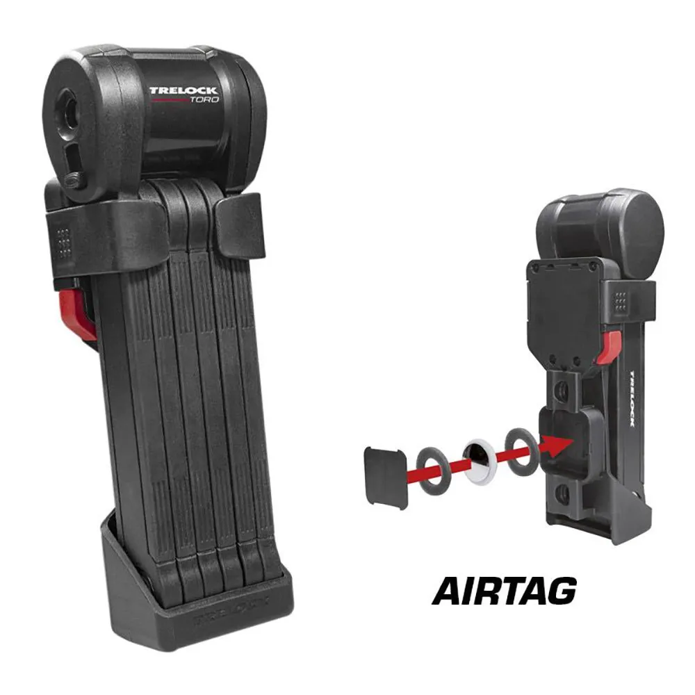 Trelock Fs580 Toro X-press Air Tag Foldelås, Black, 900mm Trelock Fs580 Toro X-press Air Tag Foldelås, Black, 900mm