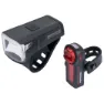 Trelock Lighthammer Ls 440/ls 740 Sykkellyktesett, Black, 740 Lysstyrker