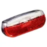 Trelock Ls 812 Trio Flat Rb Baklys, Red, One Size
