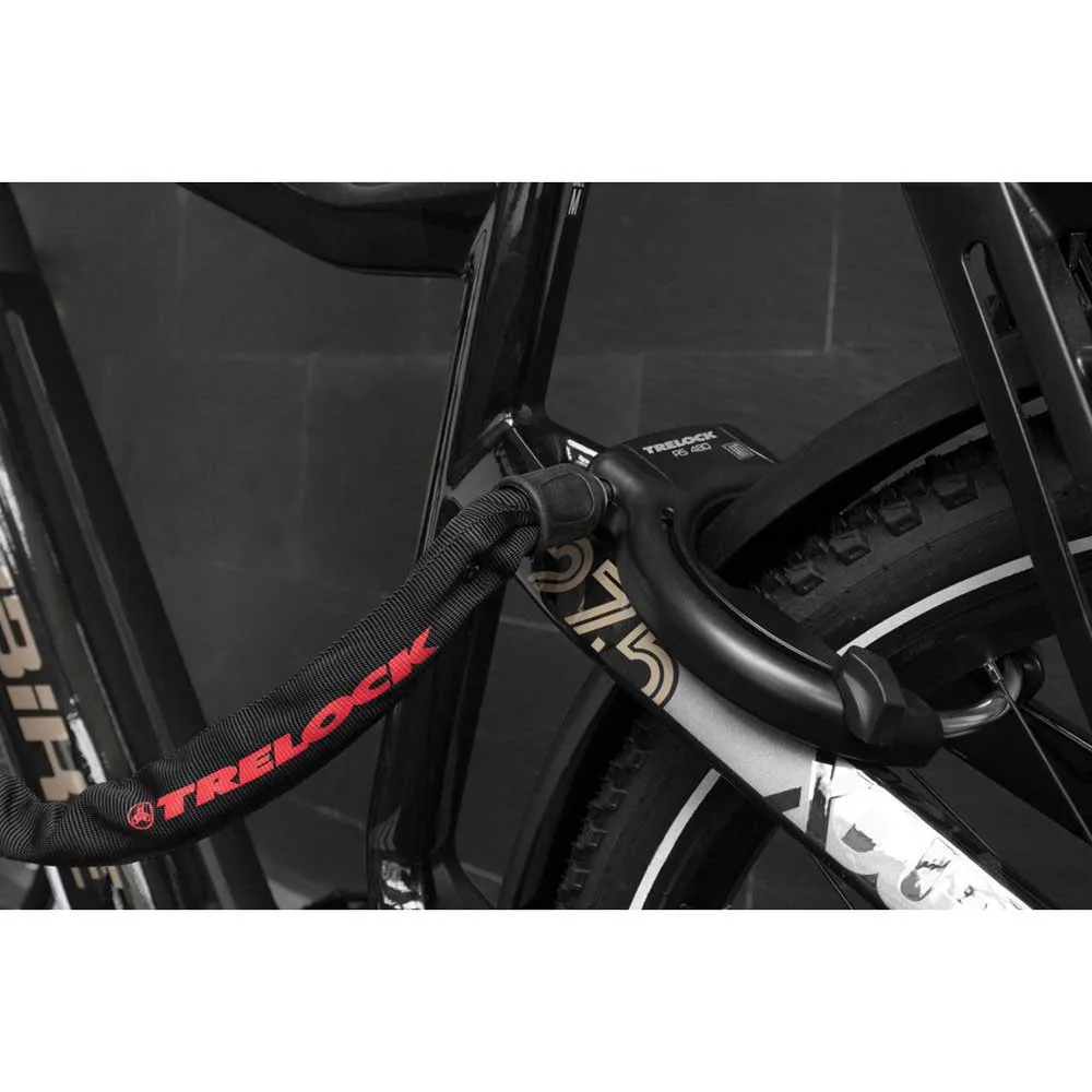 Trelock Rs 480 Xl 75 Mm Sykkelrammelås, Black, One Size