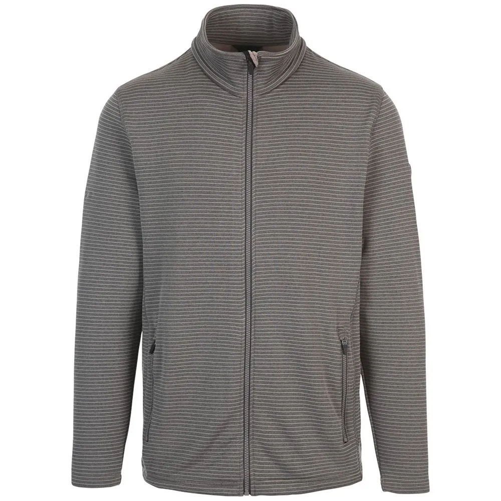Trespass Addleyfield Fleecejakke Med Full Glidelås, Dark grey stripe Trespass Addleyfield Fleecejakke Med Full Glidelås, Dark grey stripe