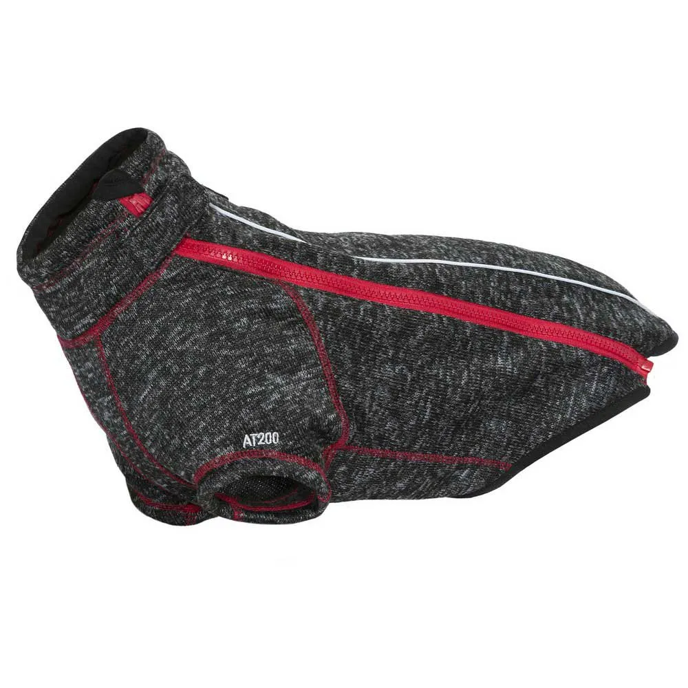 Trespass Boomer Fleece Hundegenser, Black melange x, L