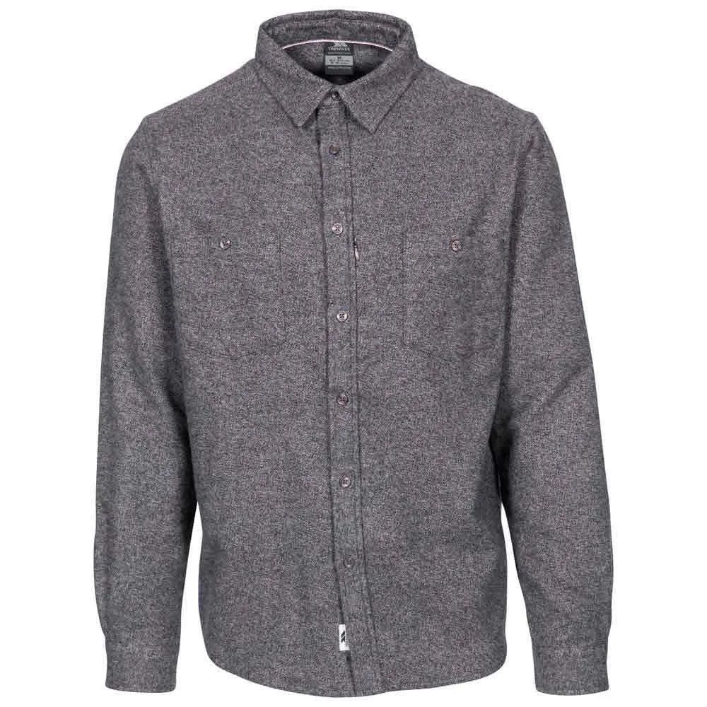 Trespass Buddworthwas Skjorte Med Lange Ermer, Dark grey marl