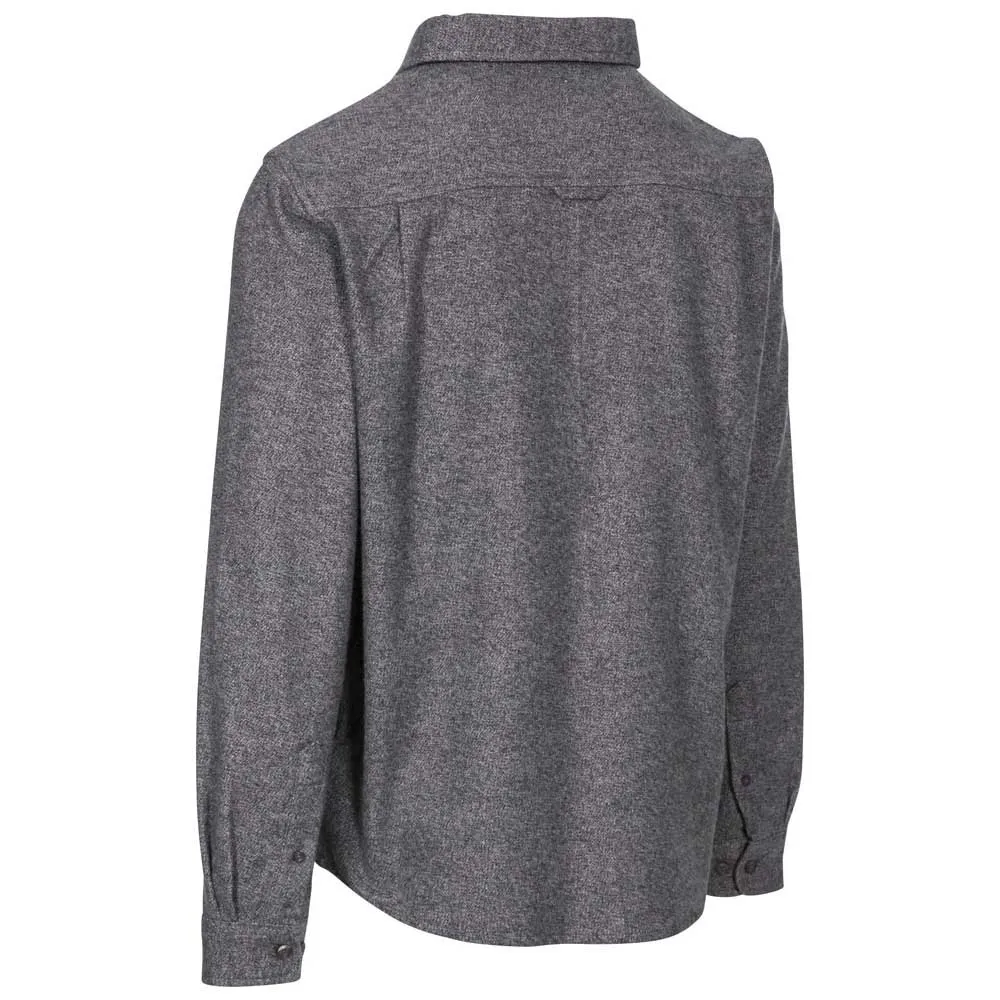 Trespass Buddworthwas Skjorte Med Lange Ermer, Dark grey marl