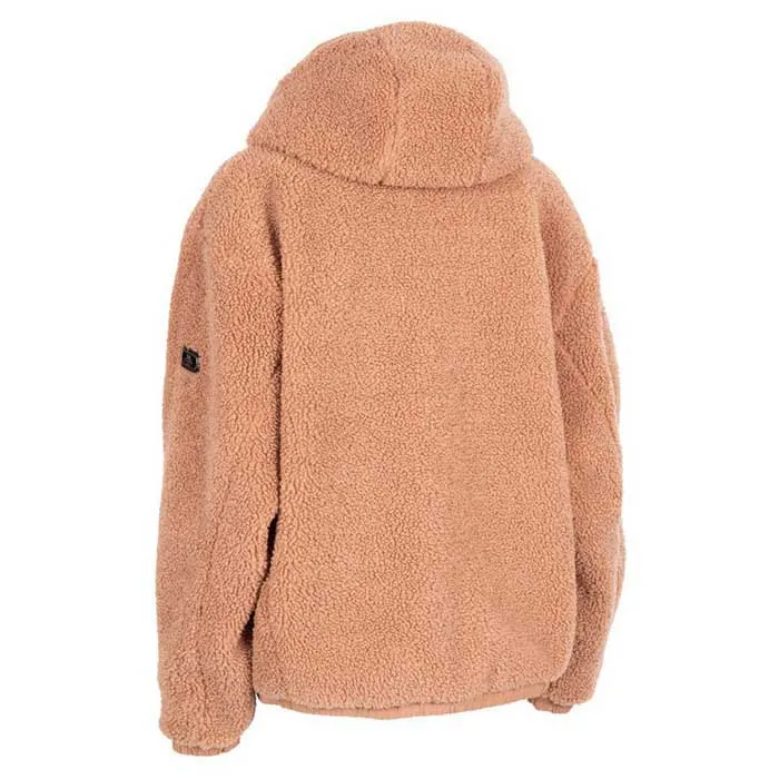 Trespass Burly Fleecejakke Med Hette, Dark blush