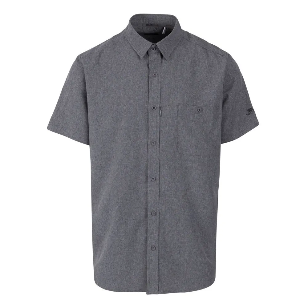 Trespass Capernwray Kortarmet Skjorte, Grey marl