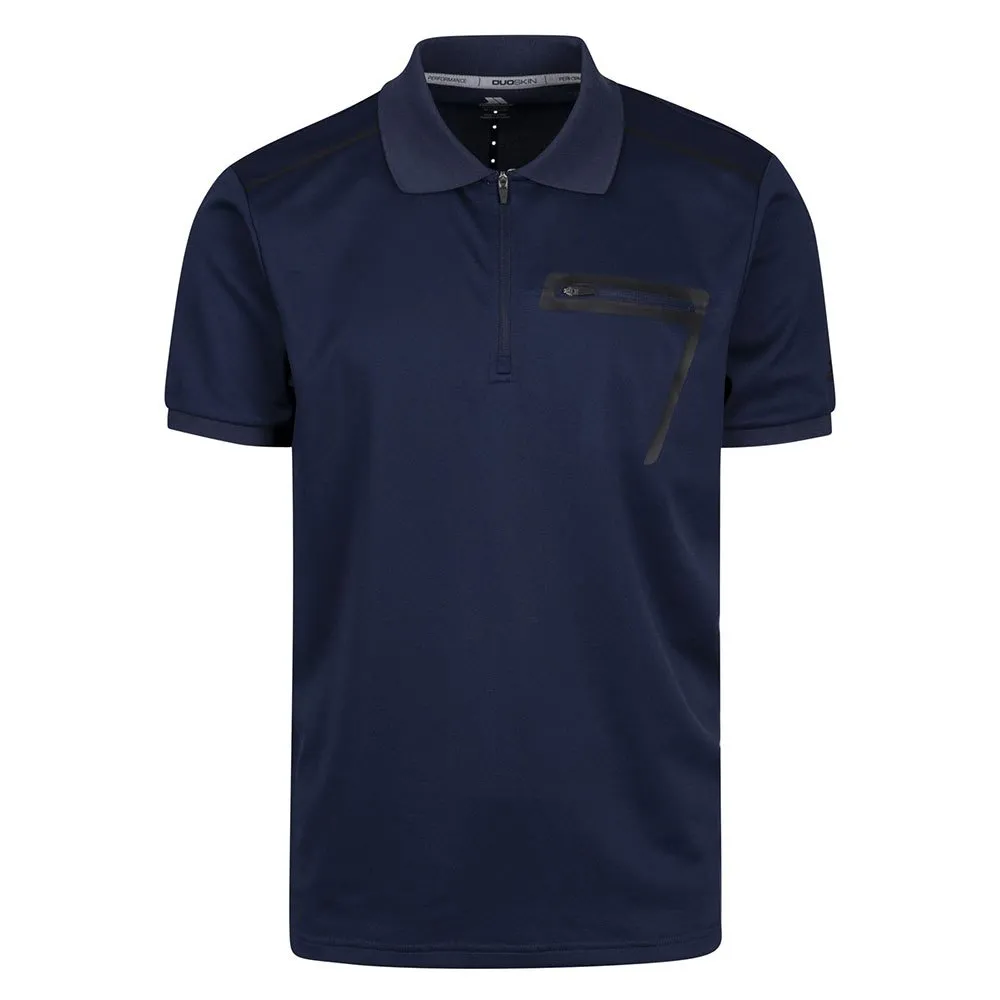 Trespass Chapi Kortermet Poloskjorte, Navy