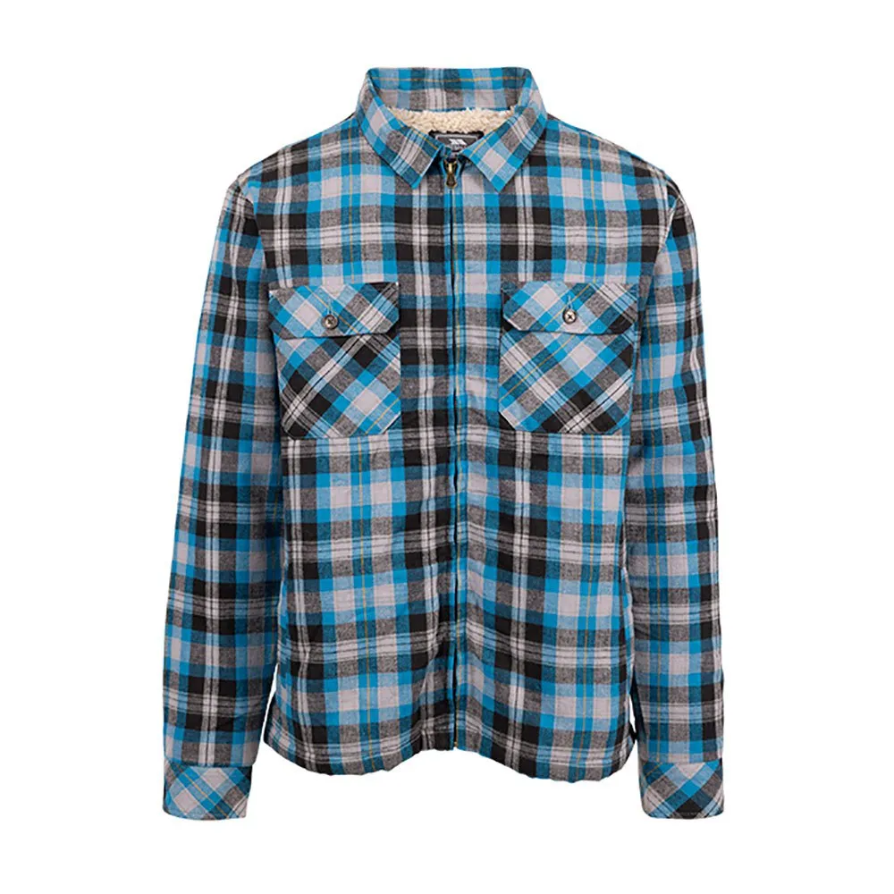 Trespass Danehill Kortarmet Skjorte, Bondi blue check