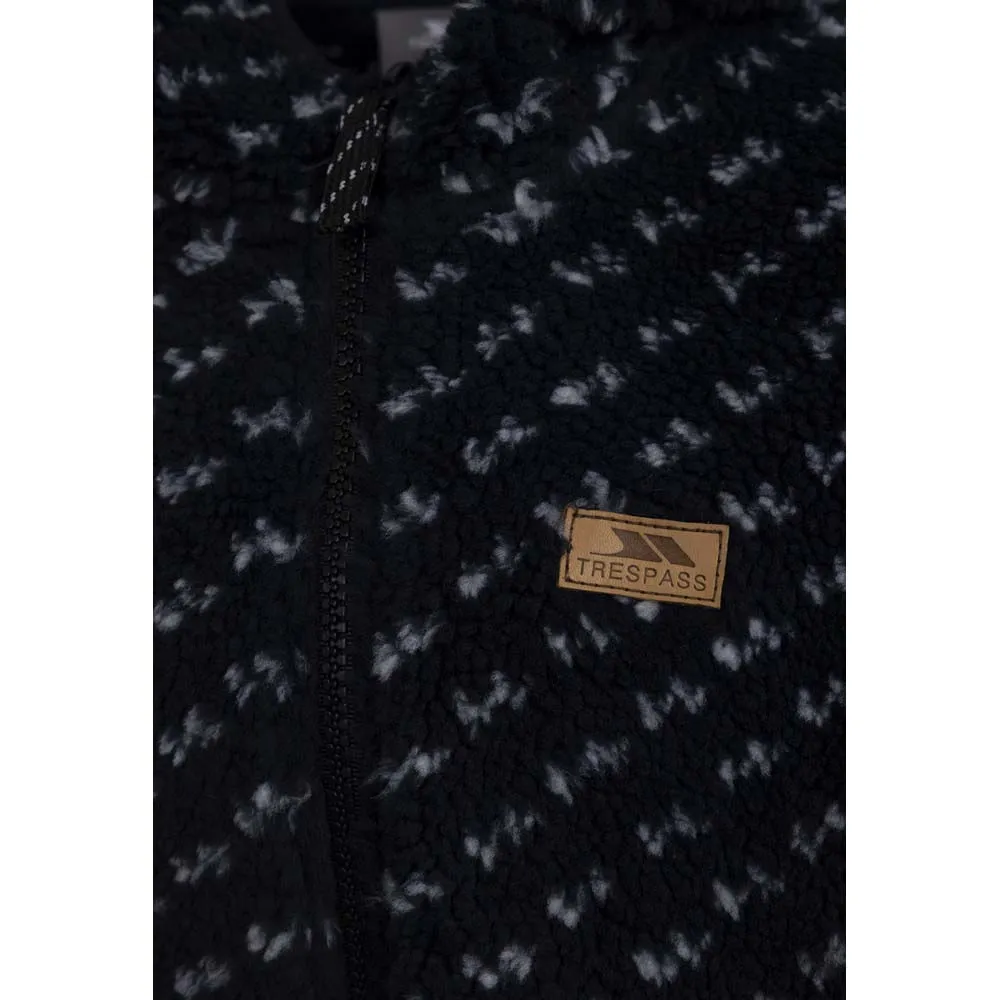 Trespass Frax Fleecejakke Med Full Glidelås, Black, 5-6Y