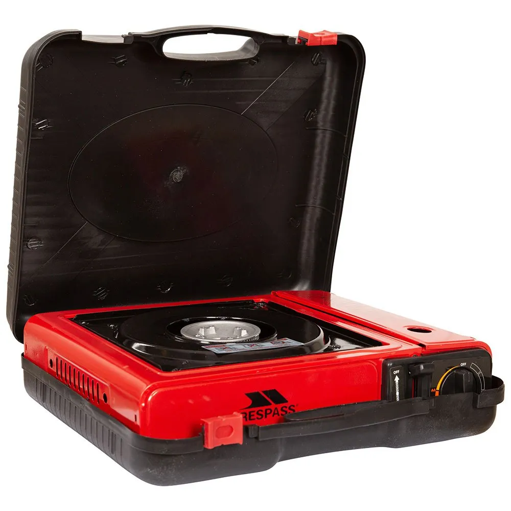 Trespass Gastro Gasskomfyr For Camping, Red, One Size