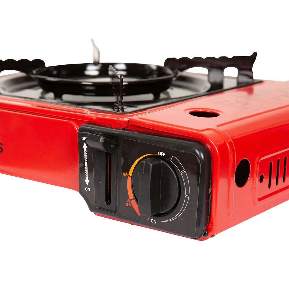 Trespass Gastro Gasskomfyr For Camping, Red, One Size