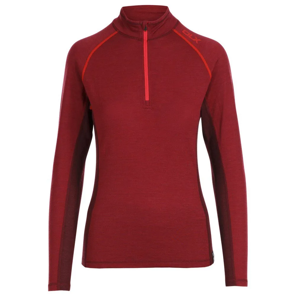 Trespass Gretal Langarmet Baselag, Dark hibiscus marl
