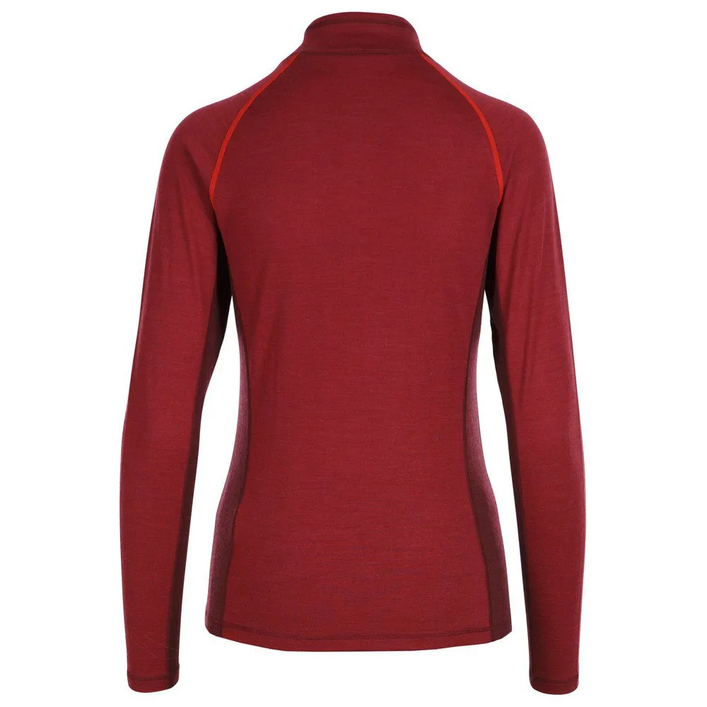 Trespass Gretal Langarmet Baselag, Dark hibiscus marl