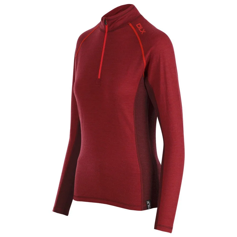 Trespass Gretal Langarmet Baselag, Dark hibiscus marl