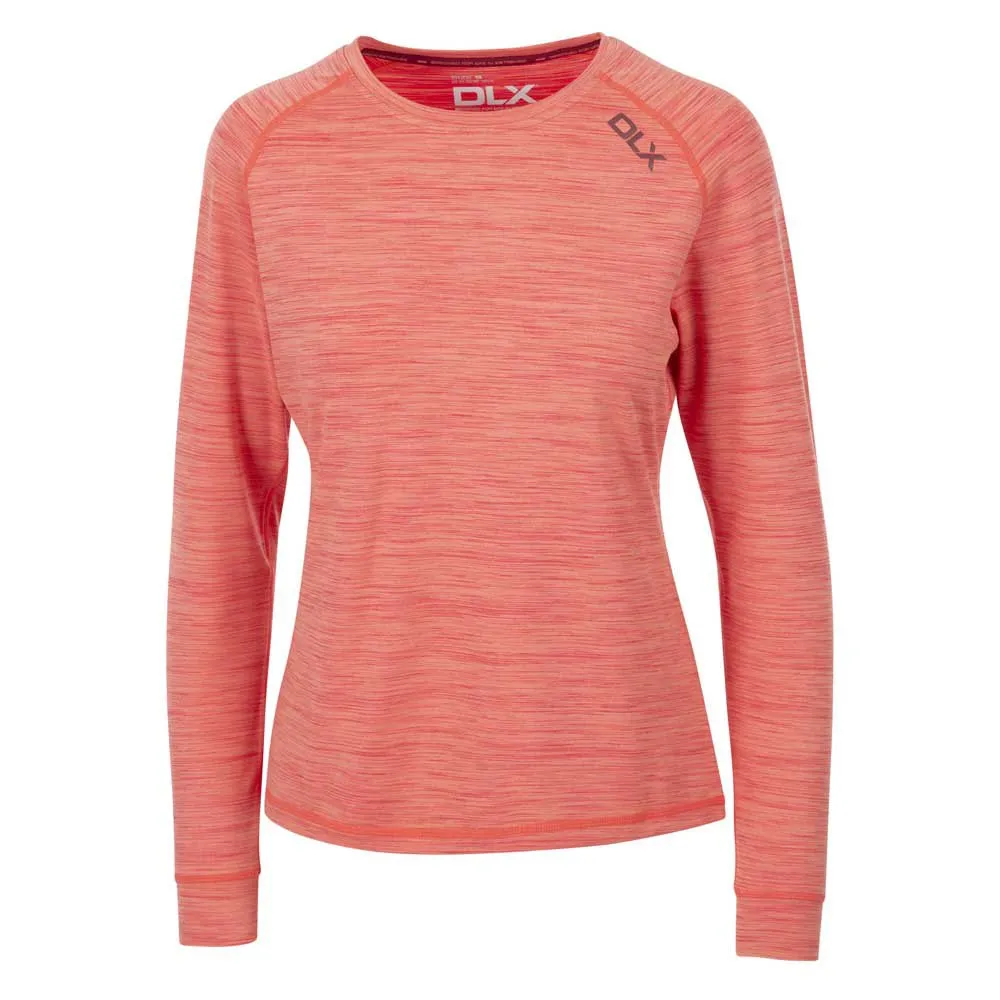 Trespass Jannett Langarmet T-skjorte, Peach blush marl