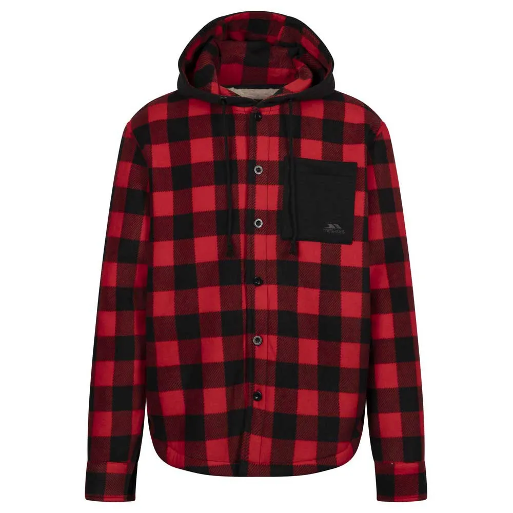 Trespass Nowme Skjorte Med Lange Ermer, Red check