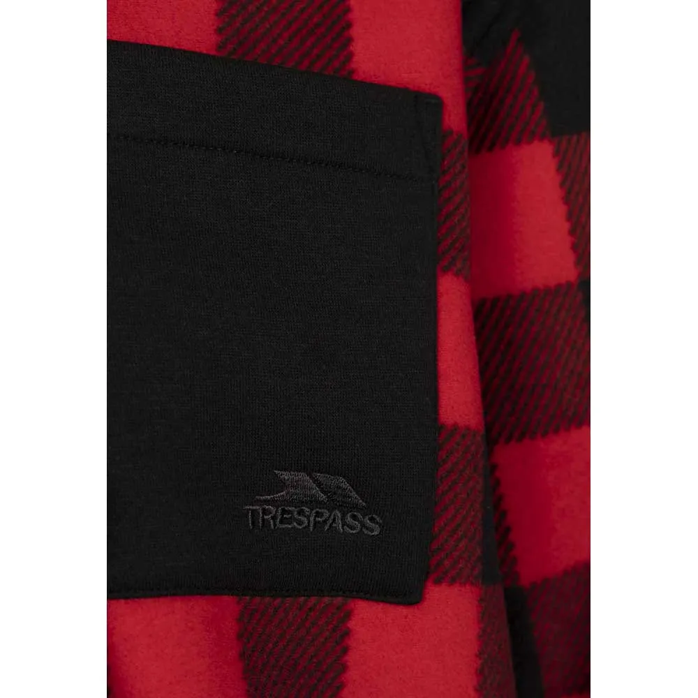 Trespass Nowme Skjorte Med Lange Ermer, Red check