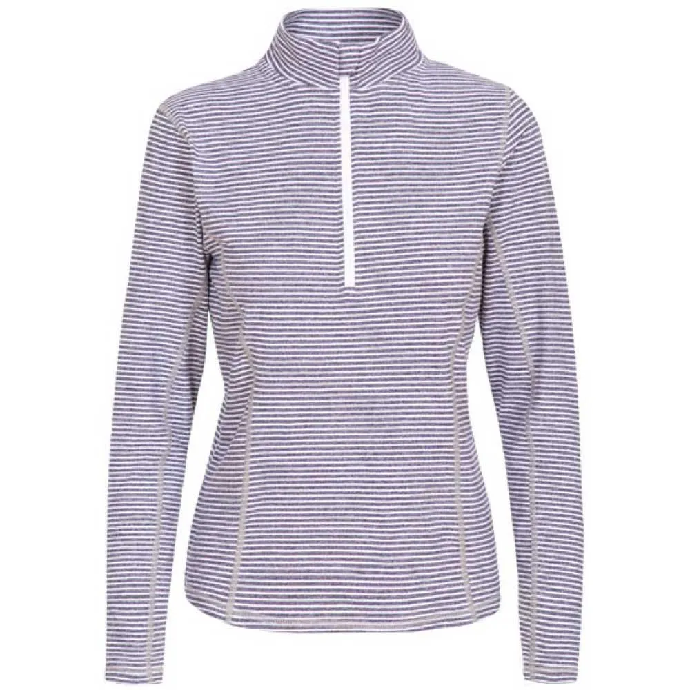 Trespass Overjoy Langarmet T-skjorte, Navy marl