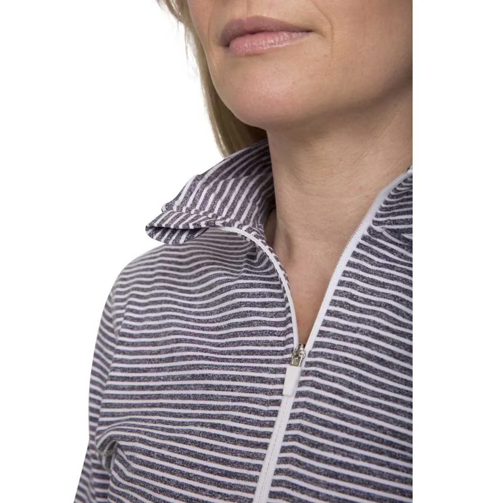 Trespass Overjoy Langarmet T-skjorte, Navy marl