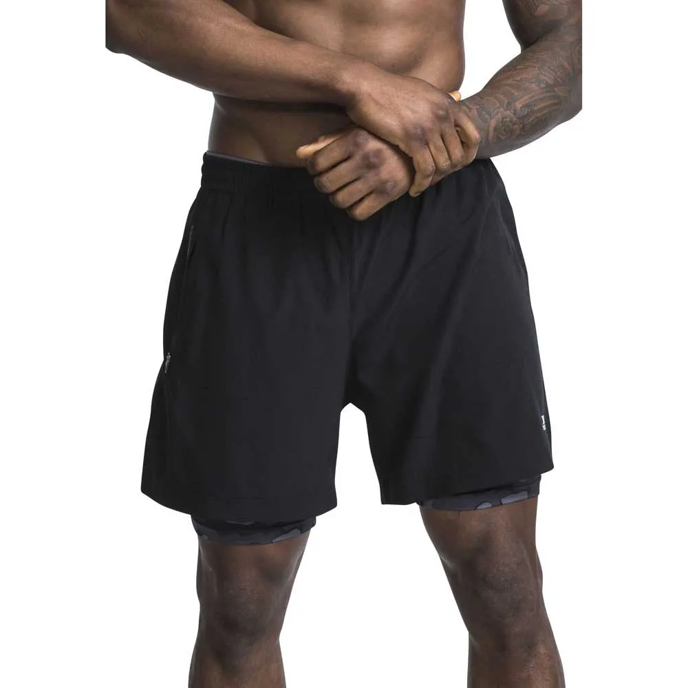 Trespass Patterson Shorts, Black / grey marl Trespass Patterson Shorts, Black / grey marl