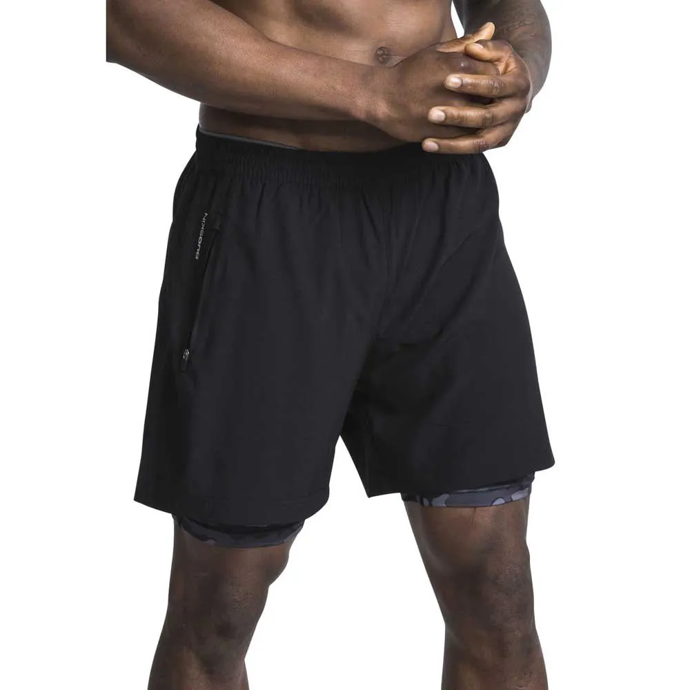 Trespass Patterson Shorts, Black / grey marl Trespass Patterson Shorts, Black / grey marl