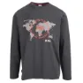 Trespass Sanaga Langarmet T-skjorte, Black marl