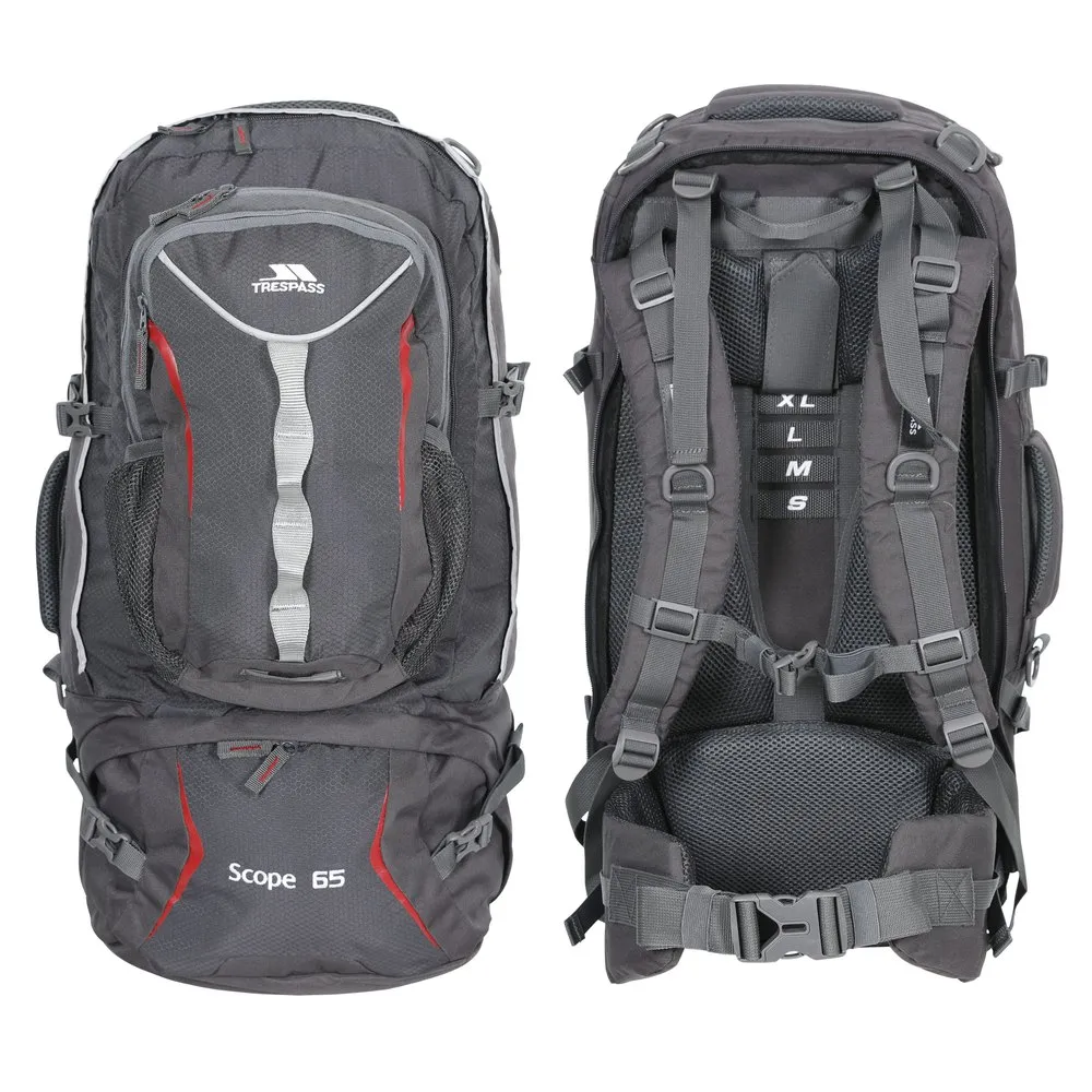 Trespass Scope 65l Ryggsekk, Ash Trespass Scope 65l Ryggsekk, Ash