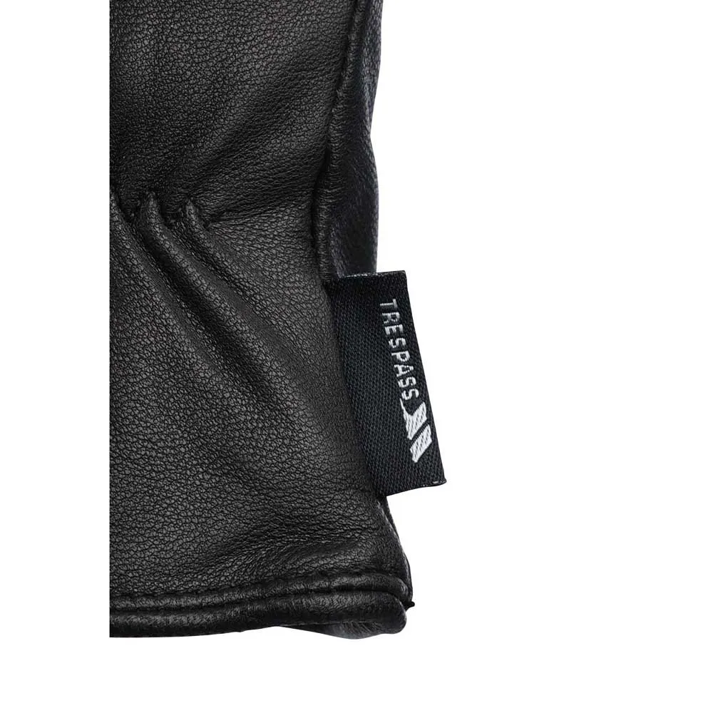 Trespass Shay Leather Hansker, Black
