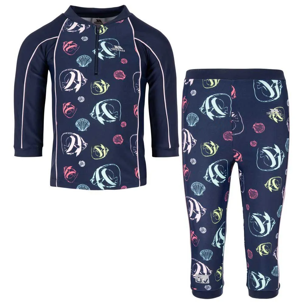 Trespass Smiley Uv-beskyttende Langermet Jumpsuit Til Barn unisex Trespass Smiley Uv-beskyttende Langermet Jumpsuit Til Barn unisex