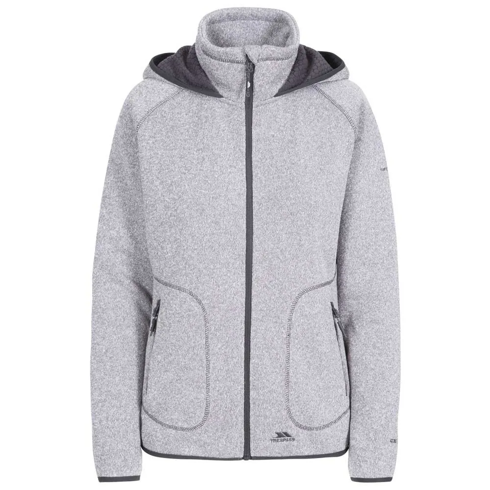 Trespass Splendor Fleecejakke Med Hette, Grey