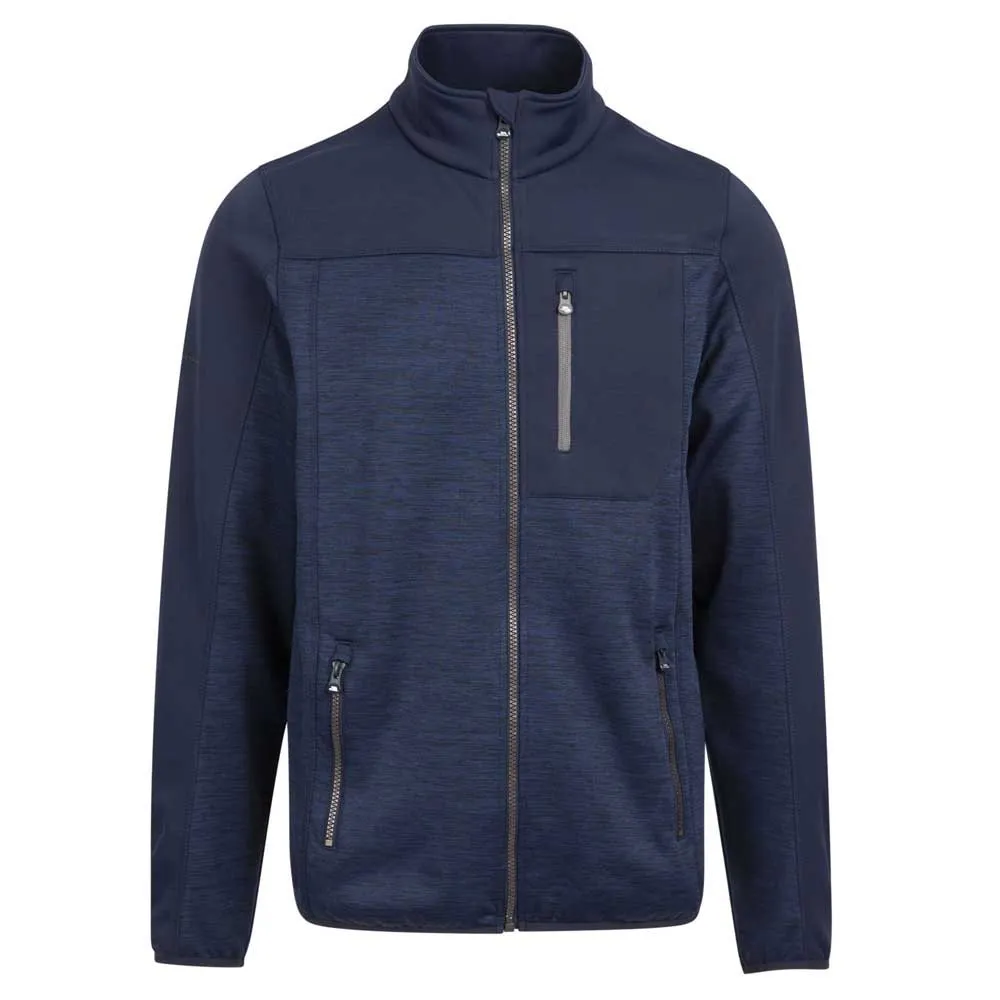 Trespass Thornage Fleecejakke Med Full Glidelås, Navy marl