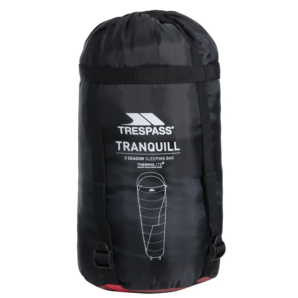 Trespass Tranquill Sovepose, Red, Central Zipper