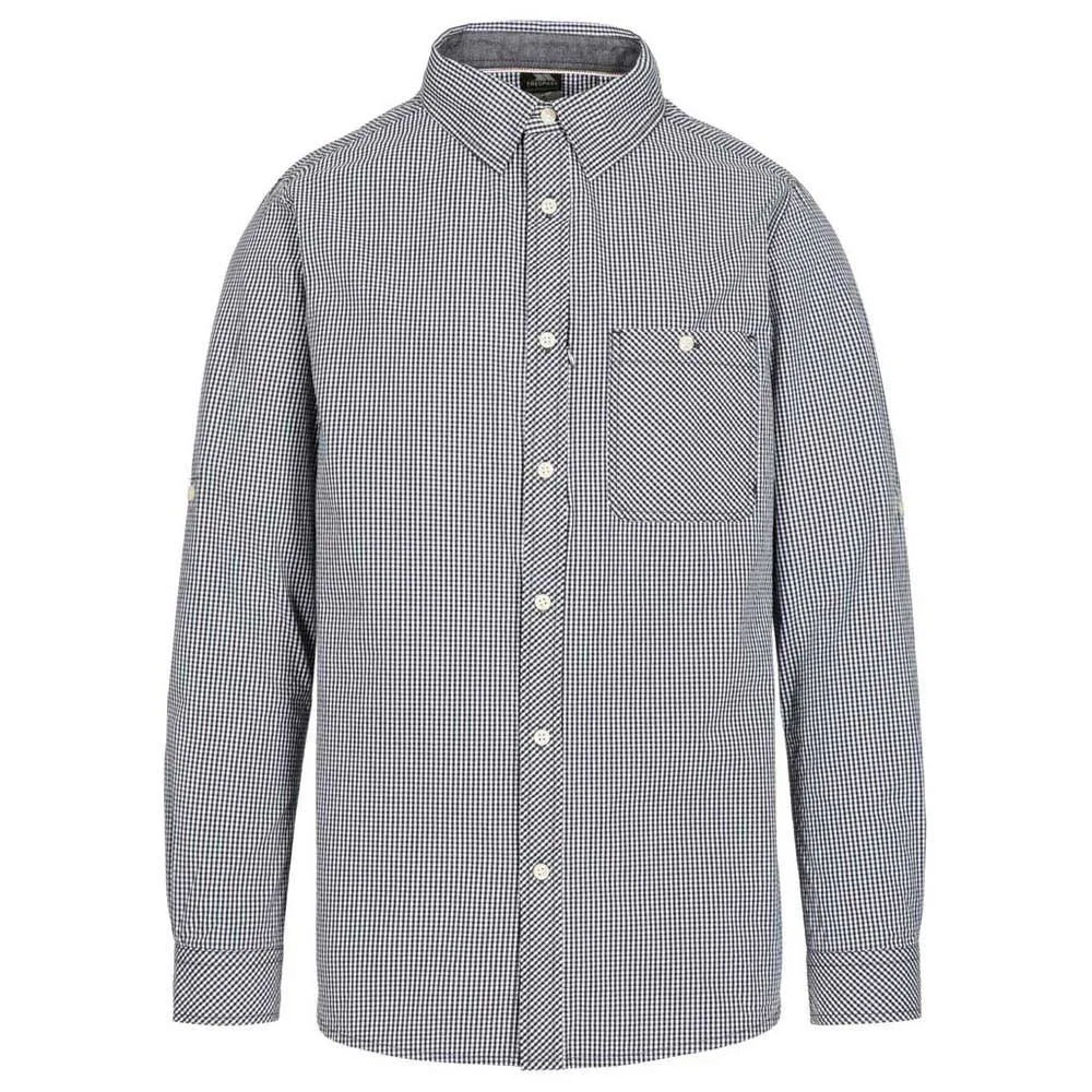 Trespass Yaddlethorpe Skjorte Med Lange Ermer, Black gingham