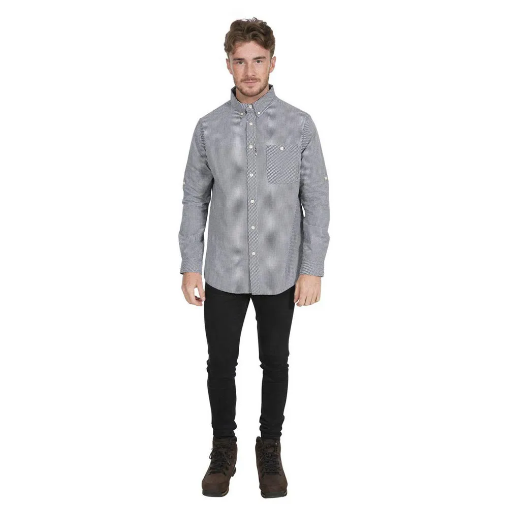 Trespass Yaddlethorpe Skjorte Med Lange Ermer, Black gingham