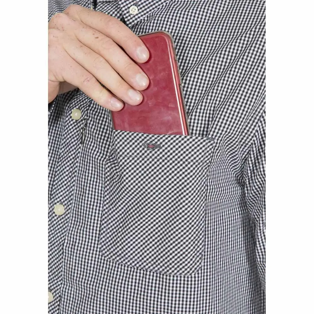 Trespass Yaddlethorpe Skjorte Med Lange Ermer, Black gingham