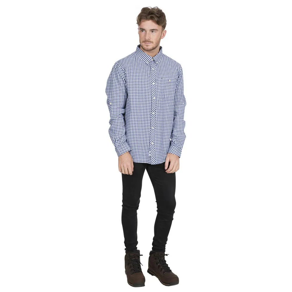 Trespass Yafforth Skjorte Med Lange Ermer, Blue check Trespass Yafforth Skjorte Med Lange Ermer, Blue check