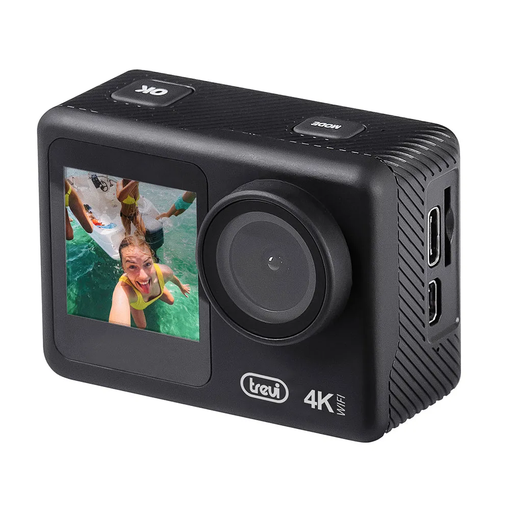 Trevi Go 2550 4k Actionkamera, Black, One Size, EU Plug 220V