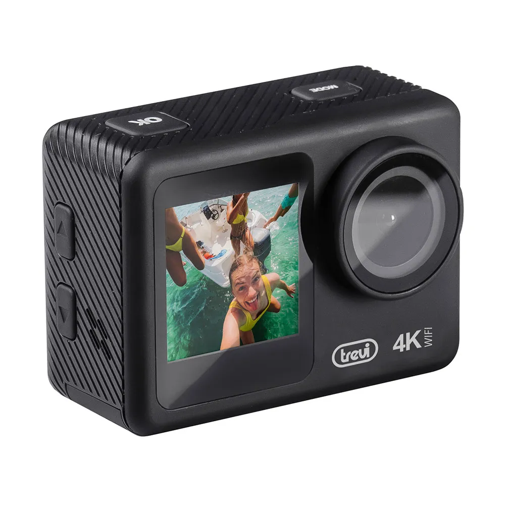 Trevi Go 2550 4k Actionkamera, Black, One Size, EU Plug 220V