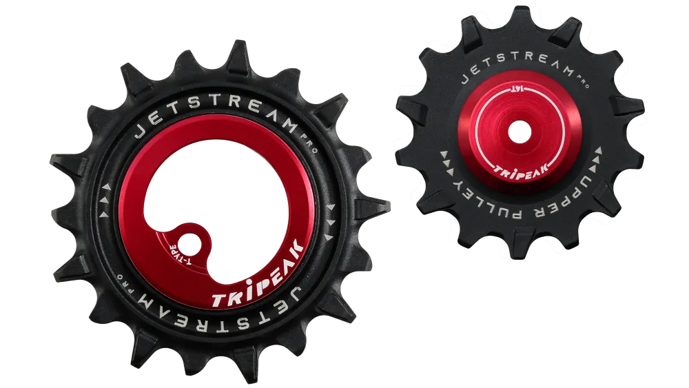 Tripeak 14/18T Asymmetrisk oversized trinsehjul SRAM T-Type AXS, Svart