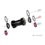 Tripeak Jetstream Pro T47/sh/sram Dub/rotor 3d Ceramic Kranklagerkopper, Black / black, 85.5mm