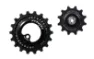 Tripeak Oversized pulleyhjul Jetstream pro keramiske lagre Shimano R70XX, R80XX 12T/18T, Black, 12-18t