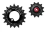 Tripeak Oversized pulleyhjul Jetstream pro keramiske lagre SRAM AXS Force/Rival XPLR 12T/18T, Black, 12-18t