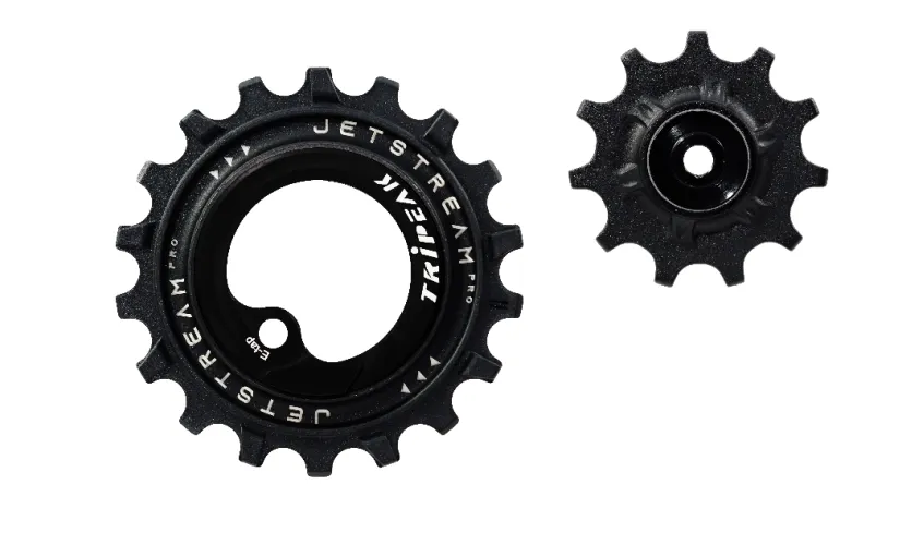Tripeak Oversized pulleyhjul Jetstream pro keramiske lagre SRAM AXS Force/Rival XPLR 12T/18T Tripeak Oversized pulleyhjul Jetstream pro keramiske lagre SRAM AXS Force/Rival XPLR 12T/18T