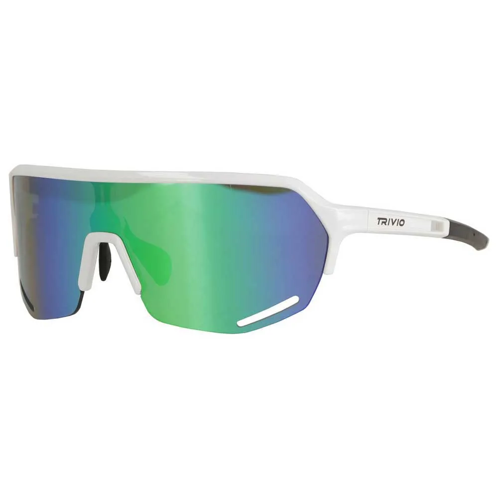 Trivio Hyperion Solbriller, White, Mirror Green/CAT3 Trivio Hyperion Solbriller, White, Mirror Green/CAT3