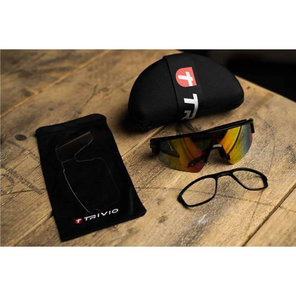 Trivio Octo Solbriller, Black, Revo Pink Mirror/CAT3