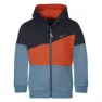 Black / burnt orange / steel blue