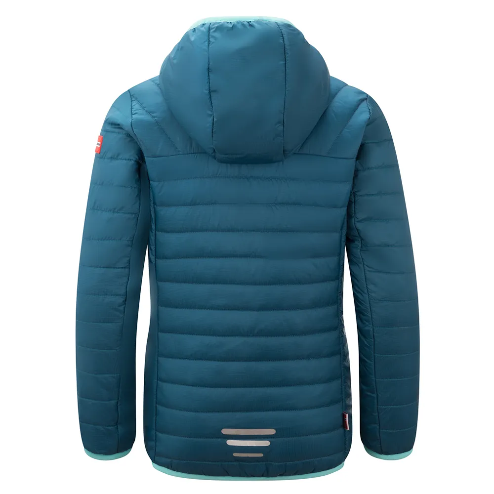 Trollkids Eikefjord Jakke Refurbished, Dark marine / arctic blue / mystic blue, 164cm