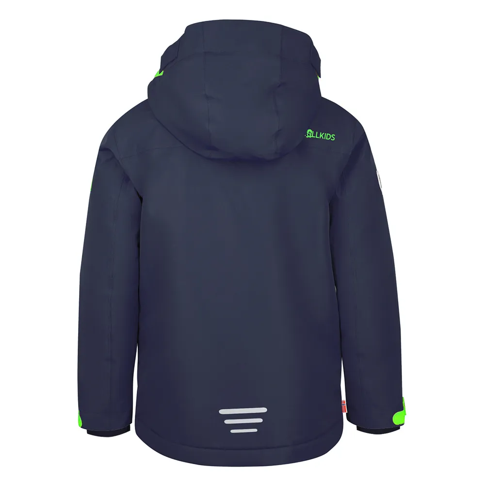 Trollkids Holmenkollen Pro Jakke Refurbished, Navy / green, 92cm
