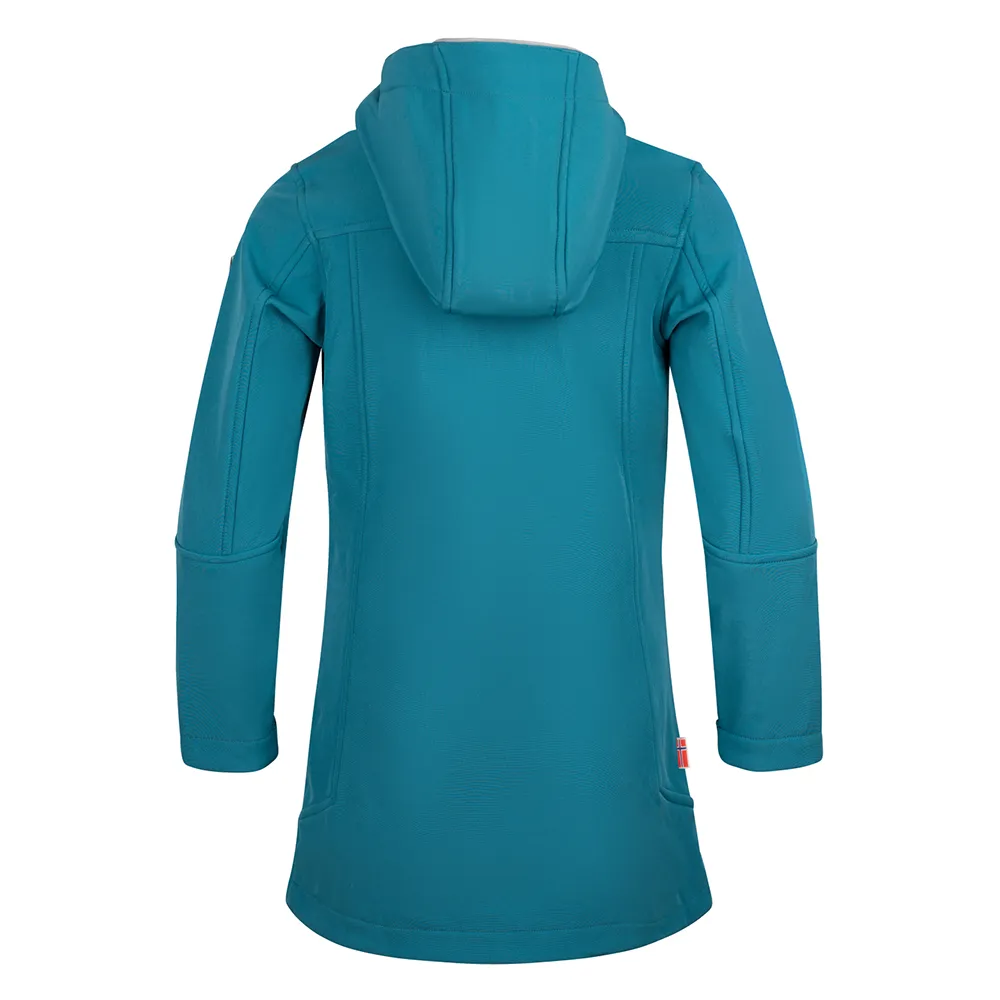 Trollkids Lillesand Coat Jakke Refurbished, Teal / aqua, 116cm