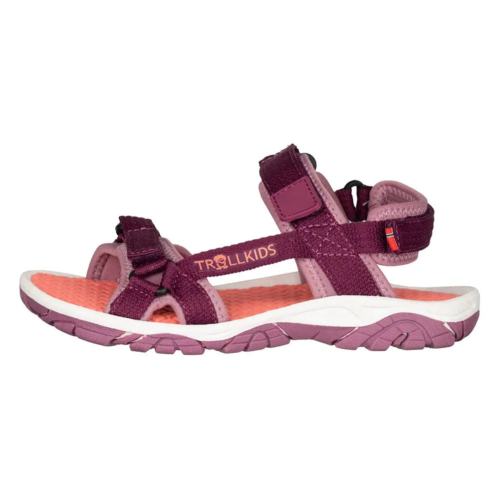 Trollkids Oslofjord Sandaler Refurbished, Mulberry / orchid, EU 32